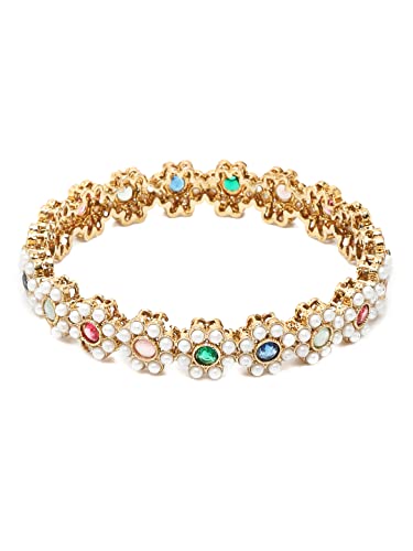 Celebrity-Inspired Plated Bangles Set - Multi
